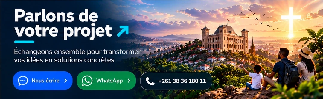 Parlons de votre projet : nous écrire, WhatsApp, +261 38 36 180 11